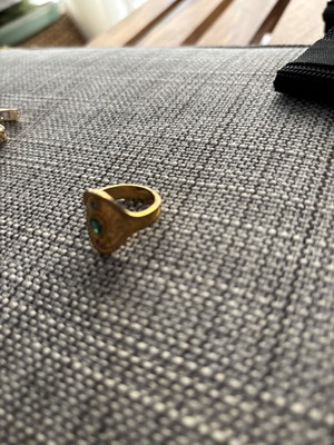 Byzantine gold-plated ring new