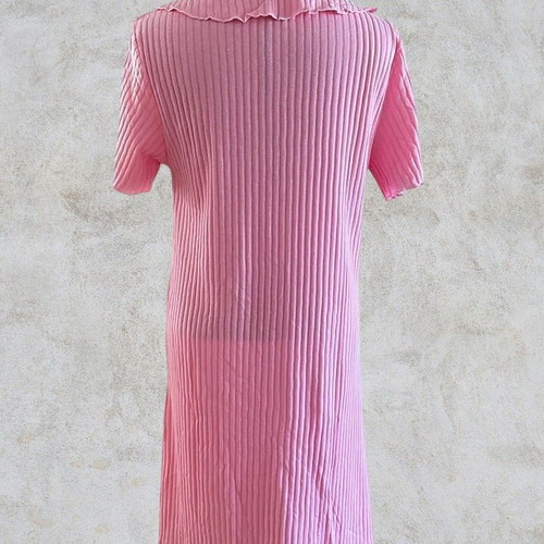 Rachel pink ribbed summer robe new, size Small