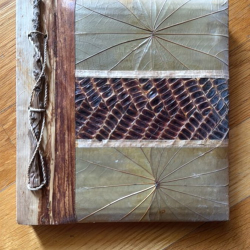 Handmade photo album fits 20 photos 15x18 cm like new