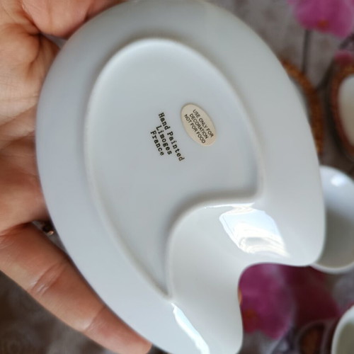 Limoges France tea set unused, 4 cups and 6 saucers