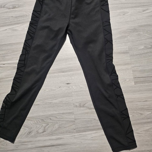 Women's leggings, unique, with transparency on the side M