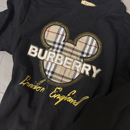 Burberry long sleeve blouse, black
