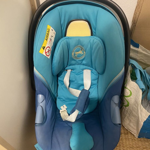 CYBEX Aton M i-Size baby car seat, River Blue / Turquoise