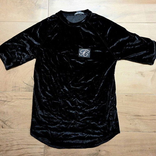 Tony Cooper men's velvet shirt Medium new, black