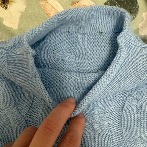 Massimo Dutti blue sweater new, size M, cashmere and Merino wool