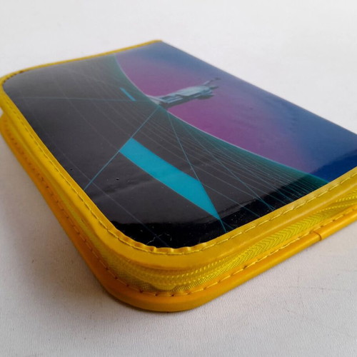 School pencil case from the 80s-90s new with vintage school supplies