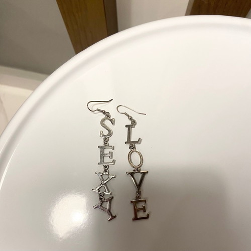 Zara silver earrings new, unique design