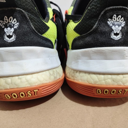 Adidas Trae Young sneakers used, worn sole for outdoor use