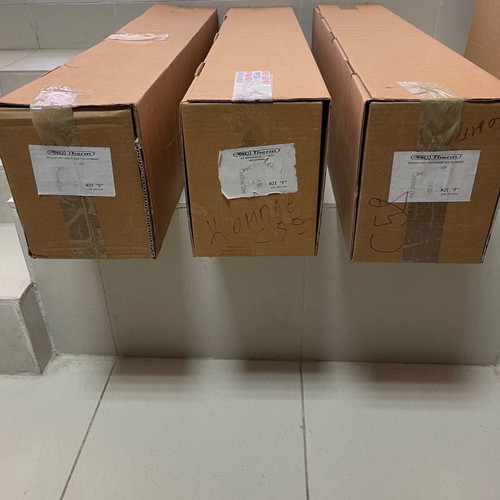 Set of 4 wall-mounted gas burner chimneys new