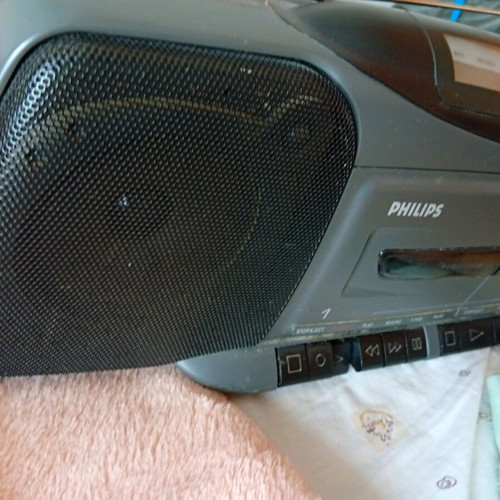 Philips radio cassette player used, digital radio, double cassette