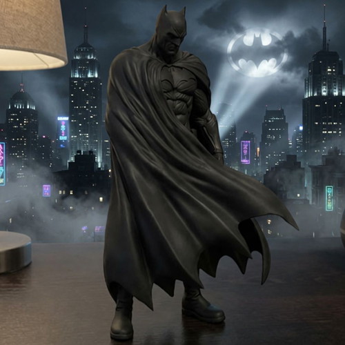 Batman Collectible Figure new, 3D printed 20cm, black premium filament