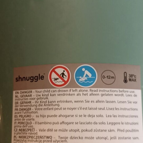 Snuggle Baby Bath Tub like new, missing one anti-slip foot