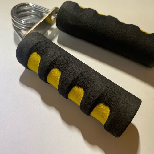 Fitness hand gripper like new, yellow and black
