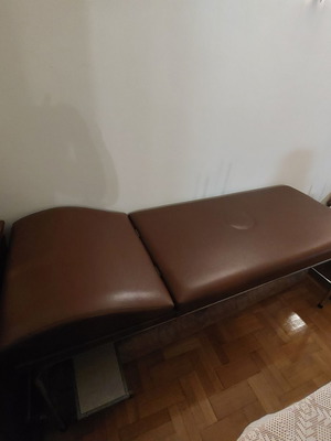 Folding examination, massage and aesthetic bed