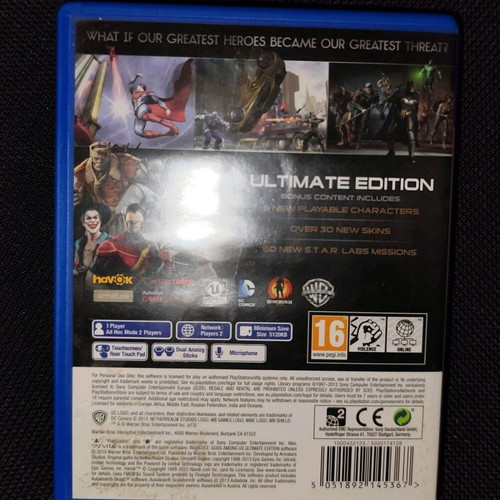 Injustice: Gods Among Us Ultimate Edition για PS Vita σαν καινούργιο