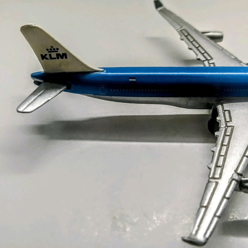 Metallic miniature Airbus A340 KLM Royal Dutch Airlines like new