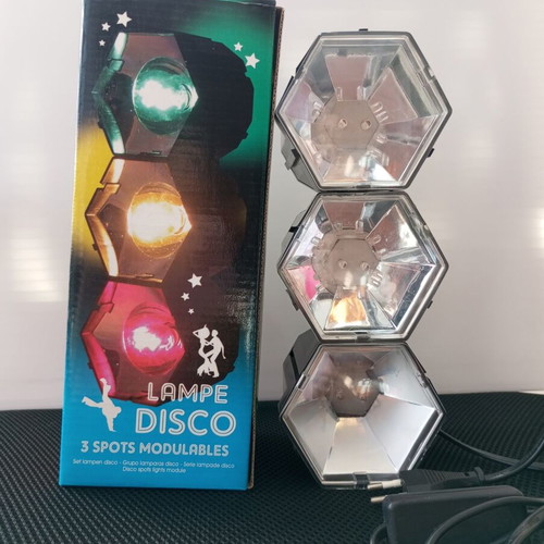 Disco Lamp with 3 Adjustable Spots New