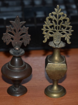 Vintage Surmadani brass bottles pack of 2 used