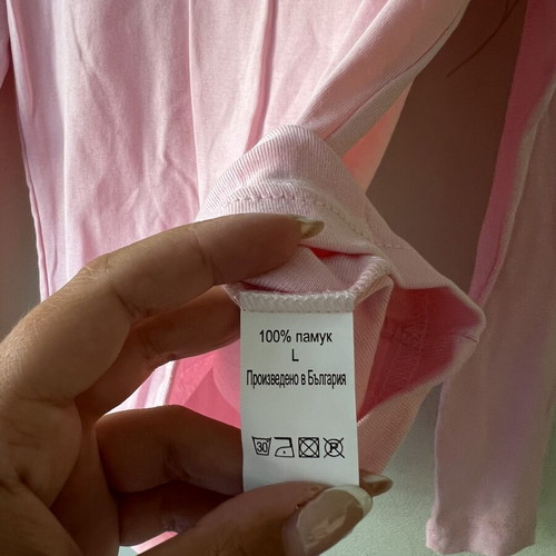 A-Style Pink Polo Shirt 100% Cotton Size L New