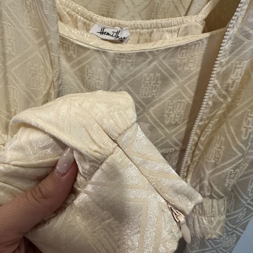 Bomber jacket Hemithea peacock series new, gold color, size S