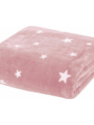 Nef-Nef Stellar Velour Crib Blanket like new, 100x140cm, pink