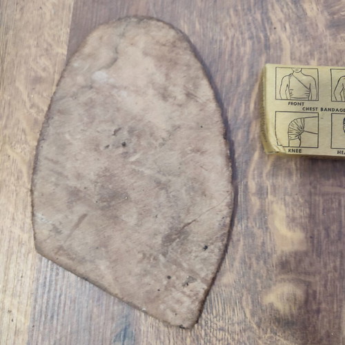 Leather army insole used