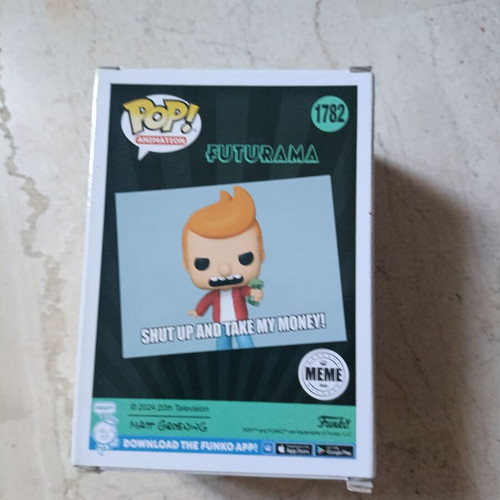 Funko Pop! Animation Futurama 1782 Philip J. Fry vinyl figure