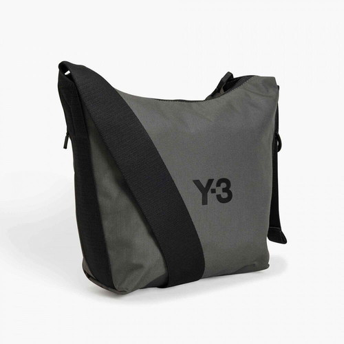 Y-3 Yohji Yamamoto × adidas Cordura τσάντα crossbody, γκρι