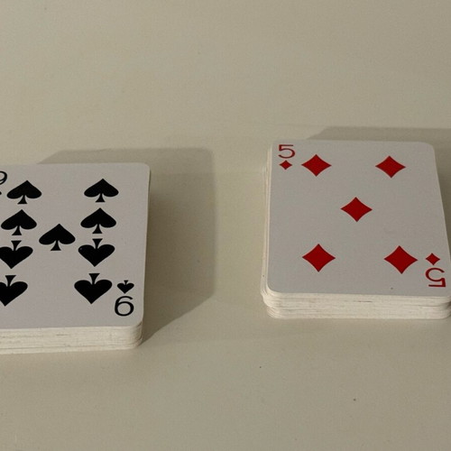 British Collection playing cards used, set of 2, vintage collectible