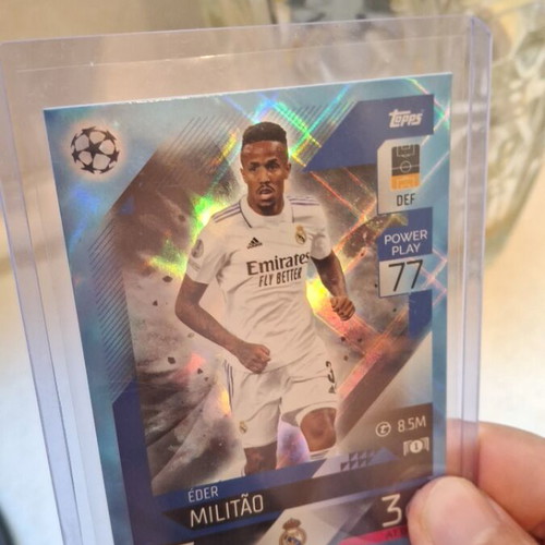 Eder Militao Topps blue foil card