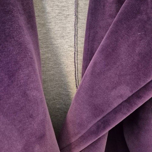 Velveteen coat like new, one size, purple