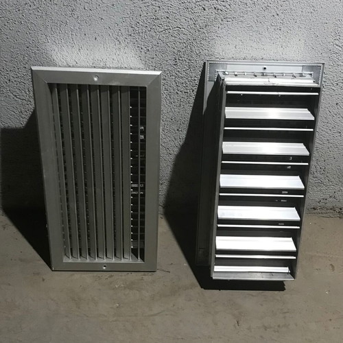 Aluminum vent grilles used, pack of 25 pieces with and without filter