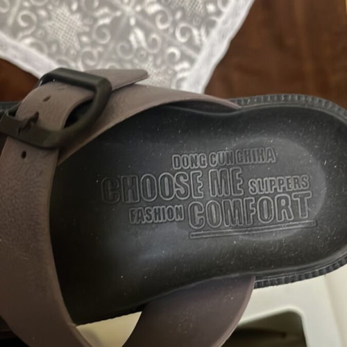 Slippers used, size 40, black and gray