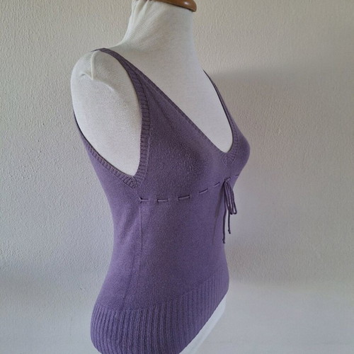 Stefanel knitted top purple like new, size L