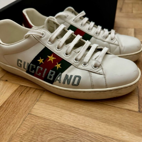 Gucci Ace Gucciband sneakers used, size EU 42, white