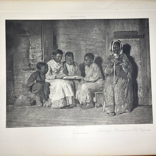 Photogravure Sunday Morning in Old Virginia used by Winslow Homer