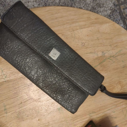 KEM clutch bags like new, gray and nude