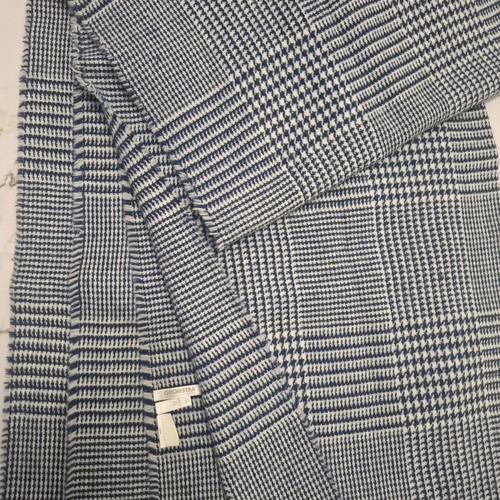 Orchestra Blue Houndstooth Scarf like new, 1.60m for boys 11-12 years