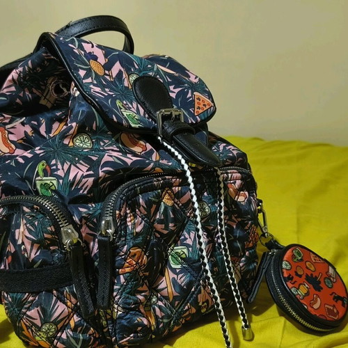 Zara backpack like new, colorful with many pockets