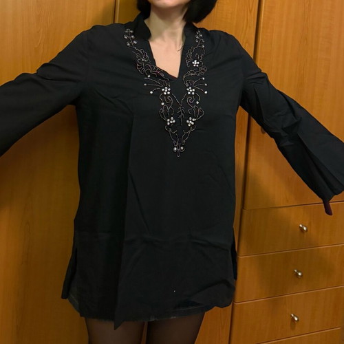 Luxury black kaftan like new, size XXXL