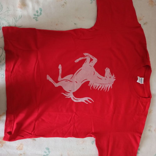 Κοντομάνικη μπλούζα Ferrari κόκκινη καινούργια, μέγεθος XL