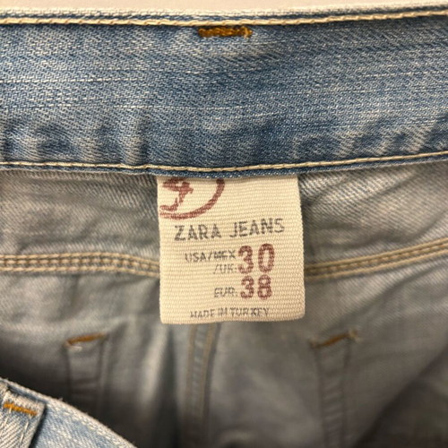 Zara men's jeans used, size 30, light color