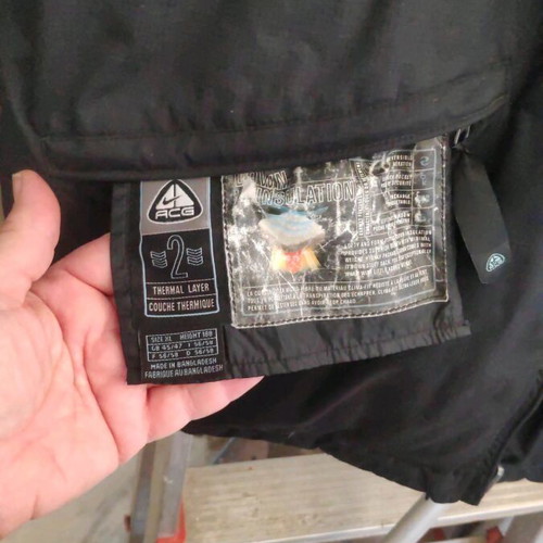 Nike Acg XL new double-sided down filling jacket black