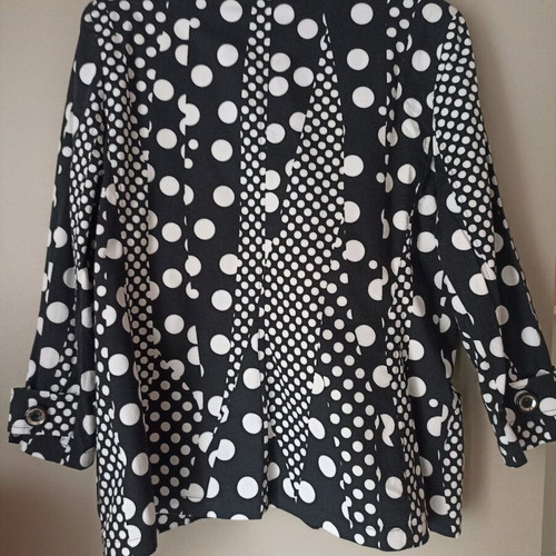 Saint Clair polka dot jacket used, size L
