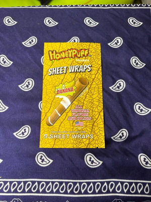 Honeypuff Sheet Wraps Banana King Size new, pack of 5