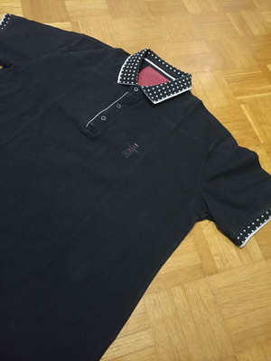 EST.1982 T shirt with collar black size L used