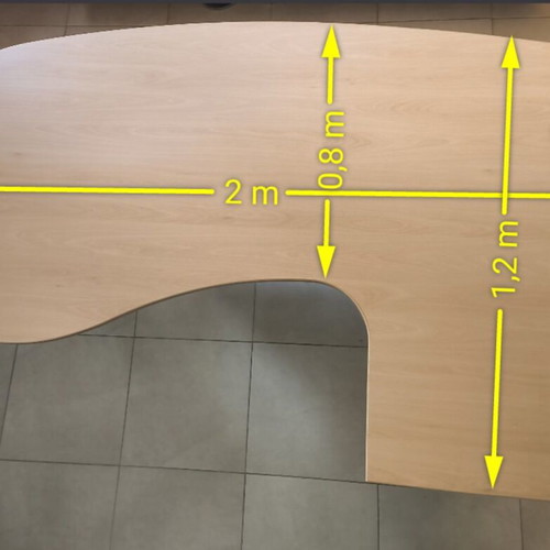 Executive L-shaped Skouropoulos director desk like new