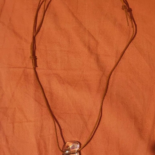 Murano glass necklace and earrings set new, blue