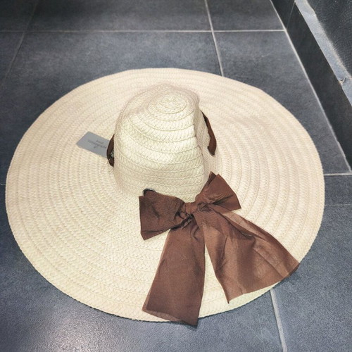 Straw hat Alexi Andriotti Prive new, beige and brown