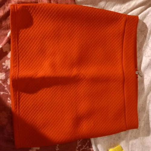 Stradivarius mini skirt like new, red, size S